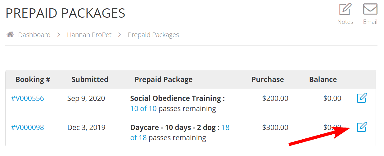 How do I adjust a PrePaid package on a customer’s profile 12