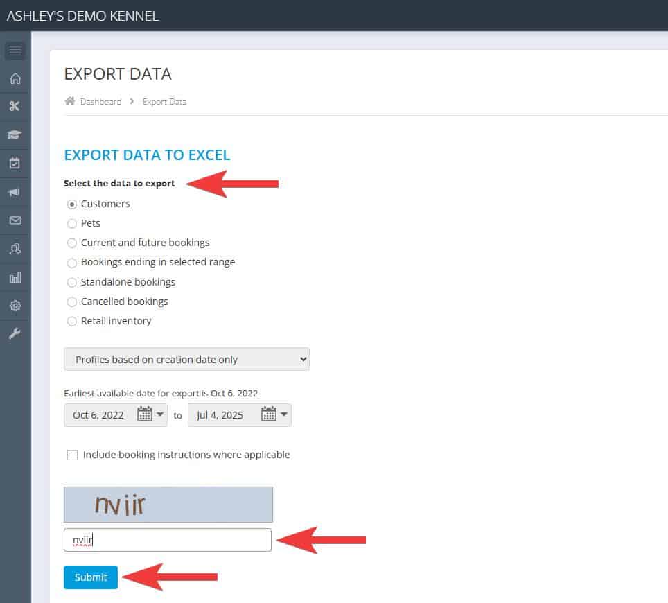 How do I export data? 6