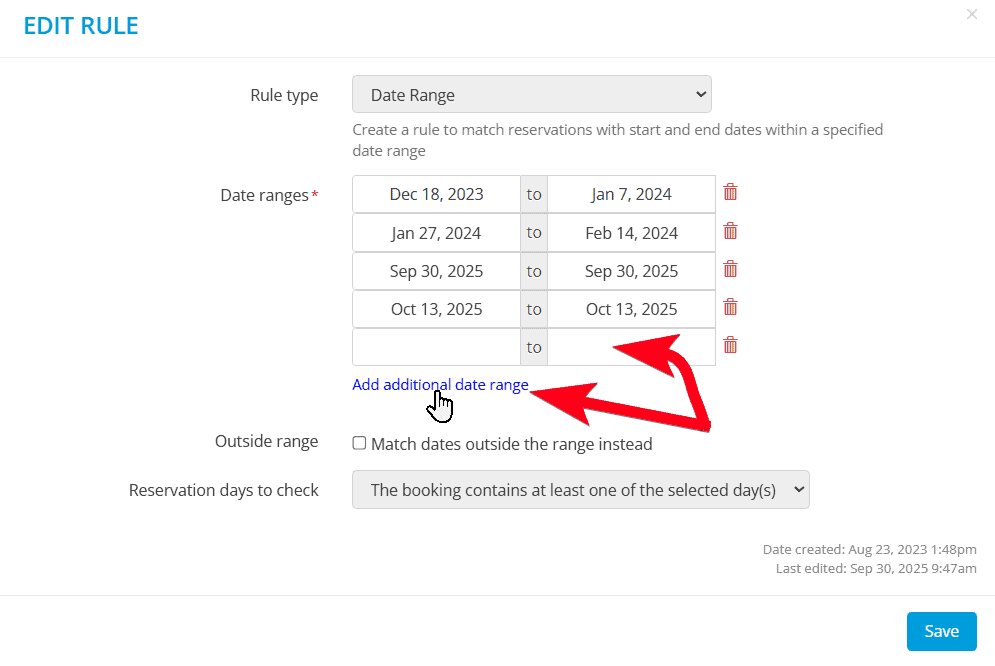 Updating Discount and Premium Date Rules 9