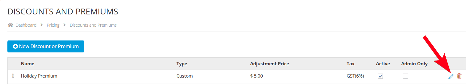 Updating Discount and Premium Date Rules 7